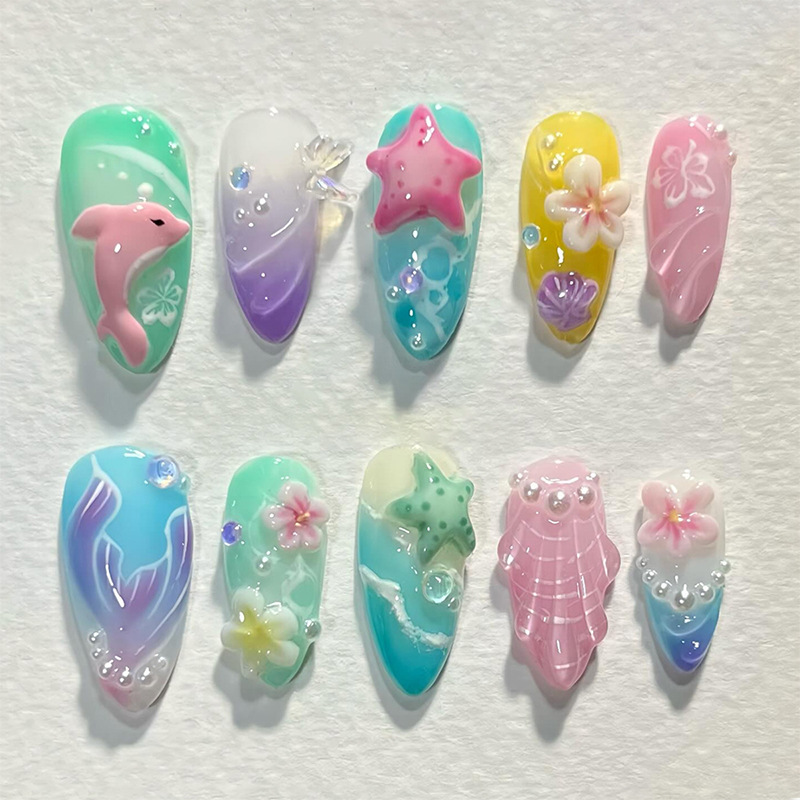 Decorating Tip Set - 30 pièces été presse sur ongles