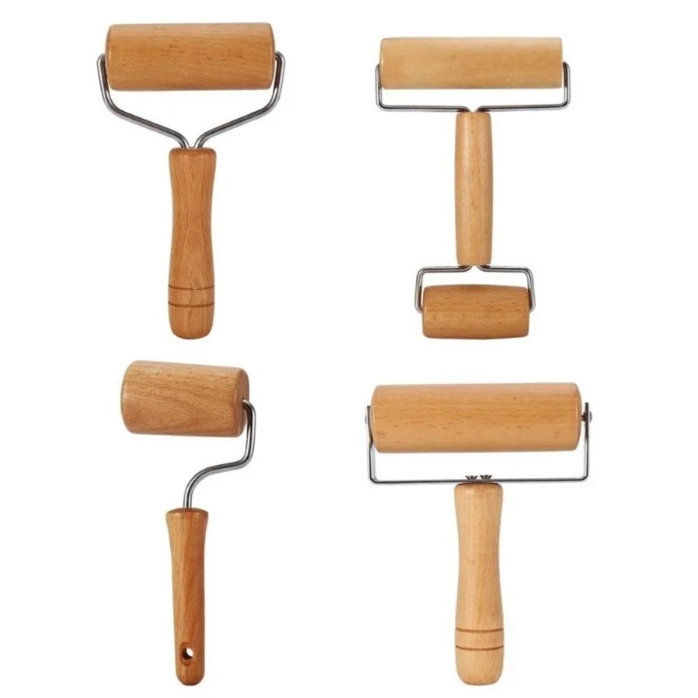 Kitchen Roller Baking - Rouleau à pâtisserie portatif en bois,