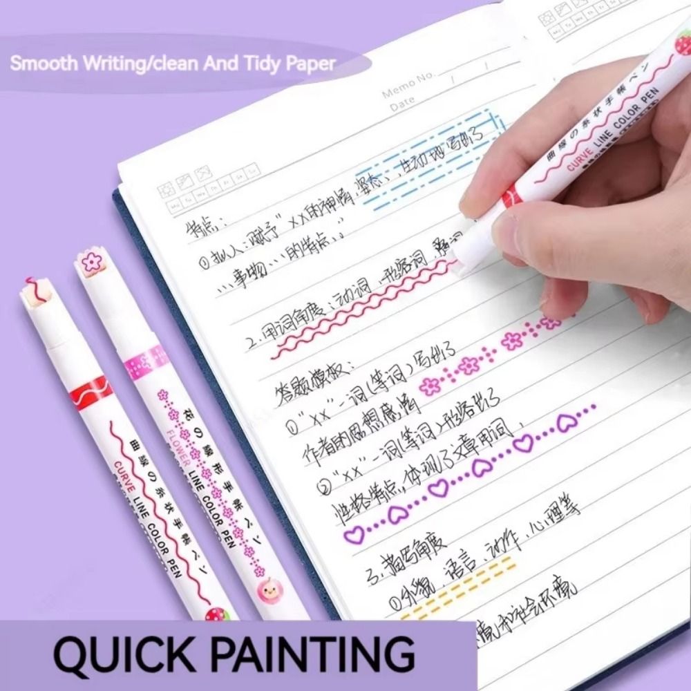 Decorating Tip Set - Lot de 6 stylos marqueurs créatifs