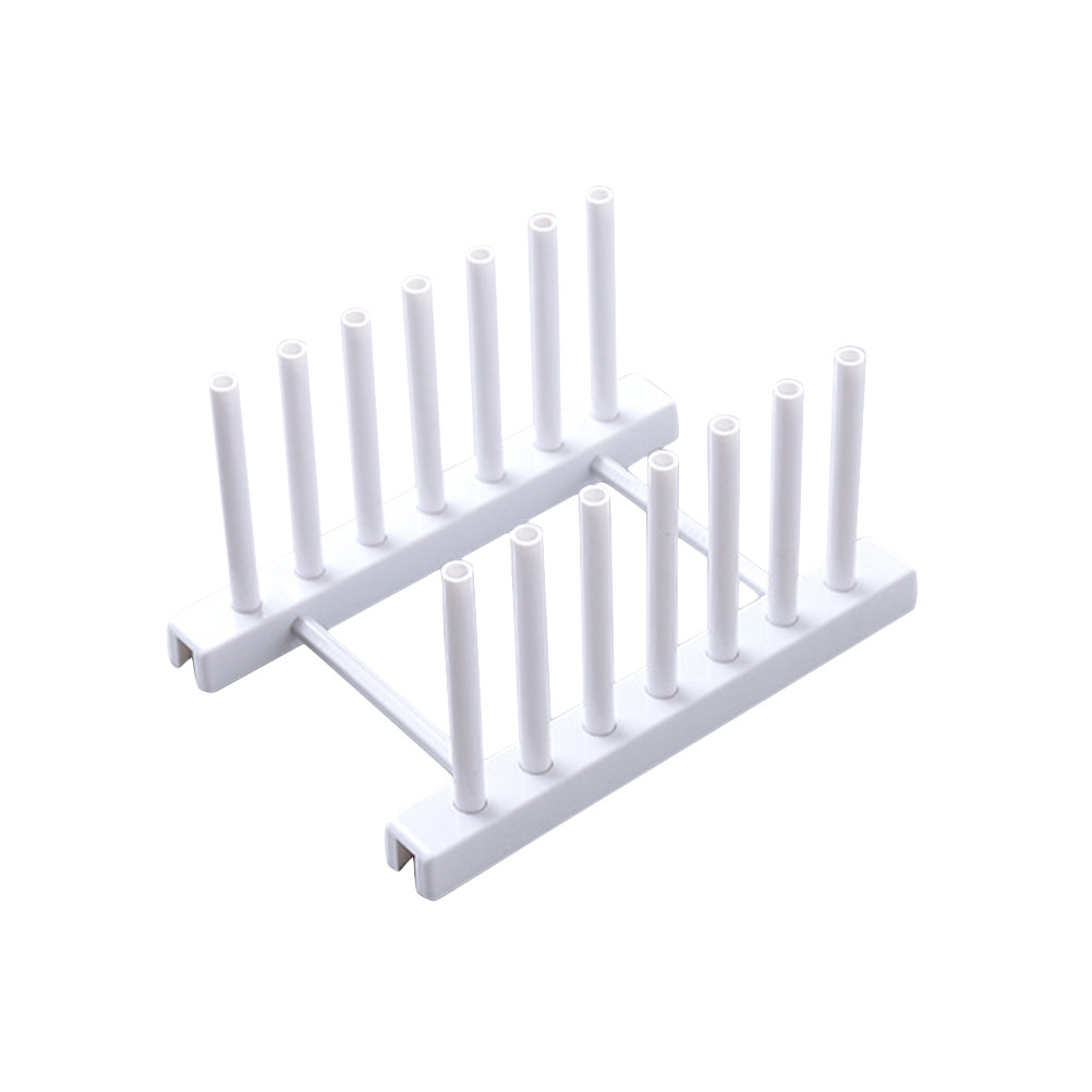Kitchen Baking Sheet Organizer - Égouttoir à vaisselle en plastique blanc,