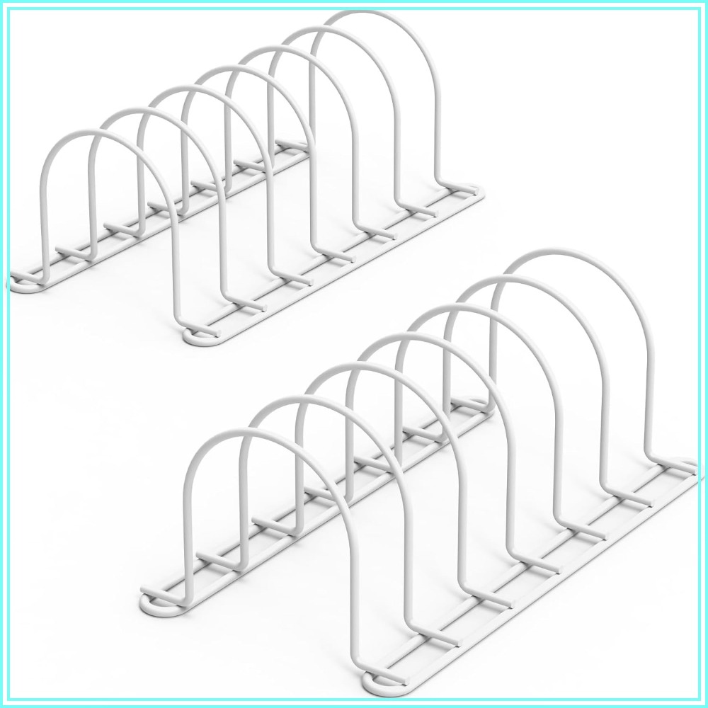 Kitchen Baking Sheet Organizer - Organisateur de vaisselle vertical pour armoire,