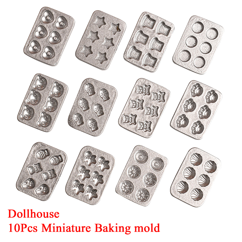 Kitchen Baking Molds - 10 pièces maison de poupée Miniature