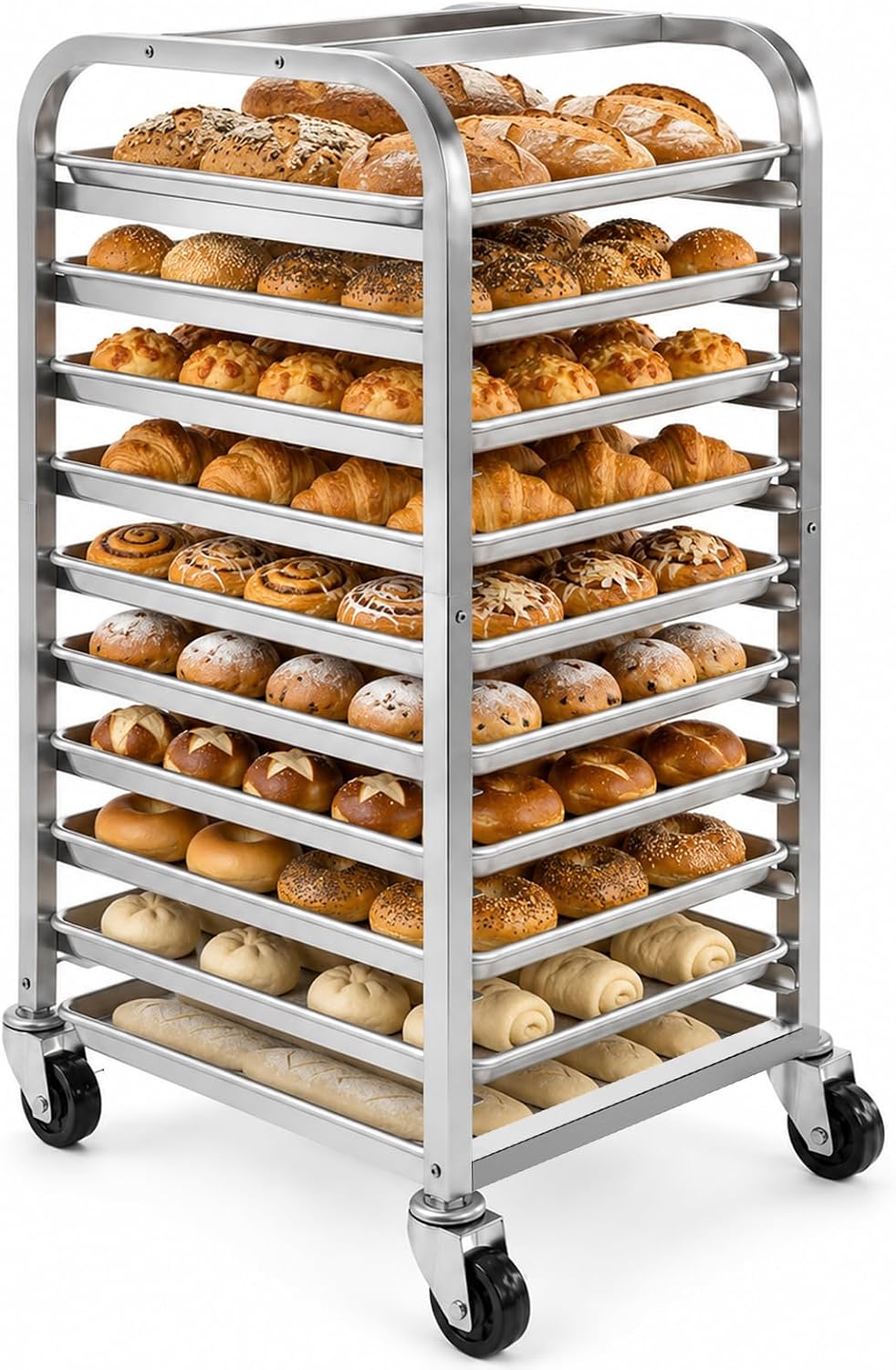 Kitchen Baking Sheet Organizer - Chariot de refroidissement mobile pour boulangerie