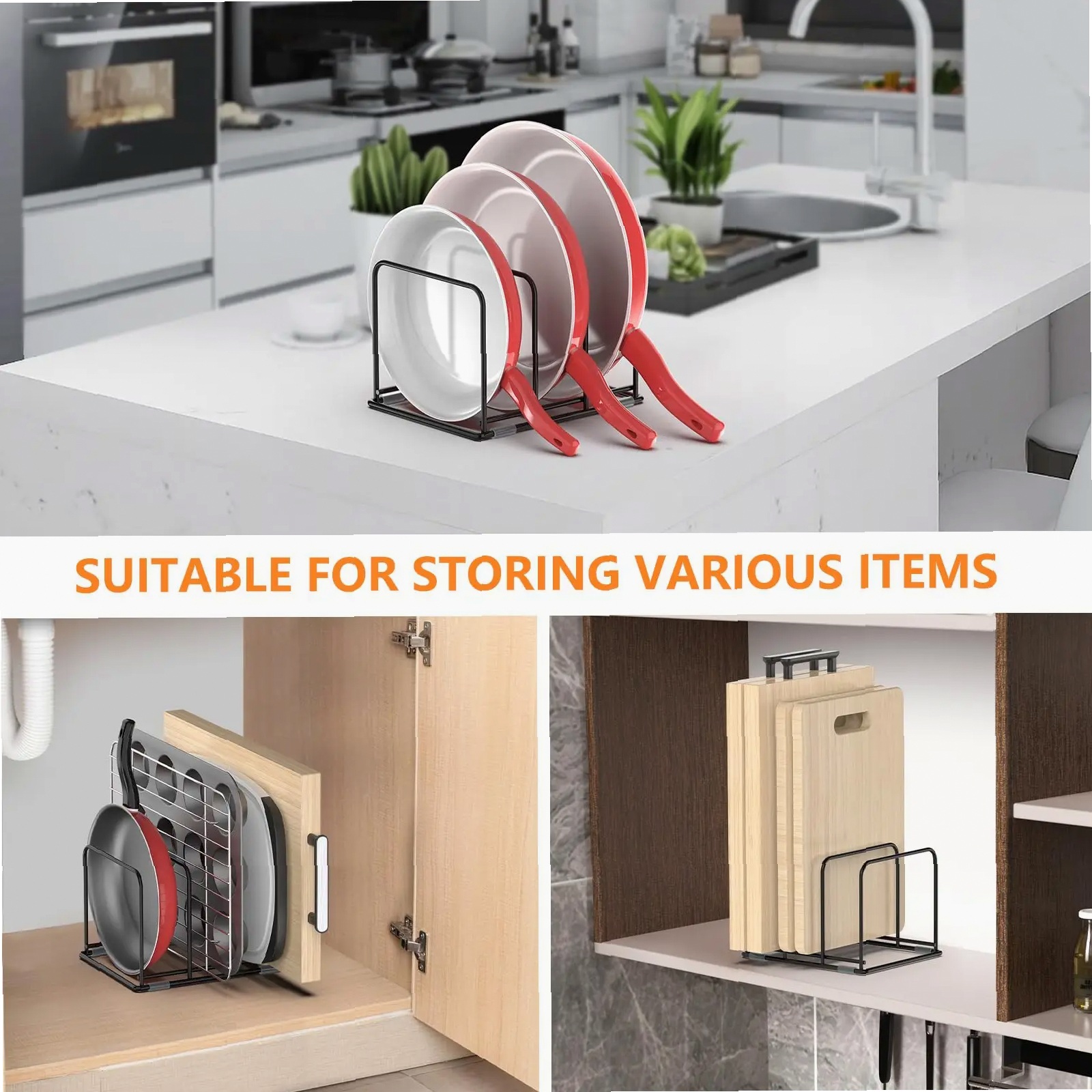 Organisateur de casseroles pou - Kitchen Cabinet Baking Organizer avis et prix