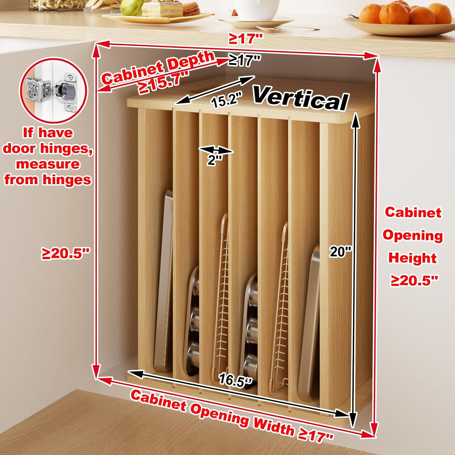 Organisateur de plateaux de cu - Kitchen Baking Sheet Organizer avis et prix