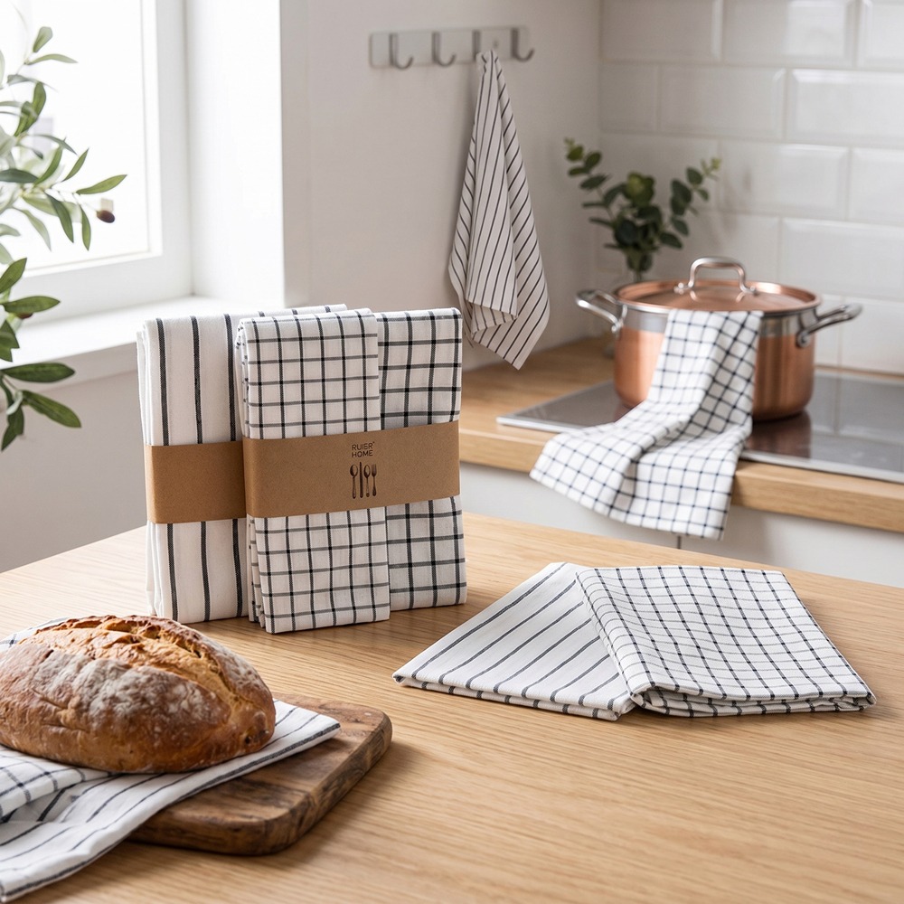Lot de 4 torchons de cuisine m - Kitchen Baking Table avis et prix