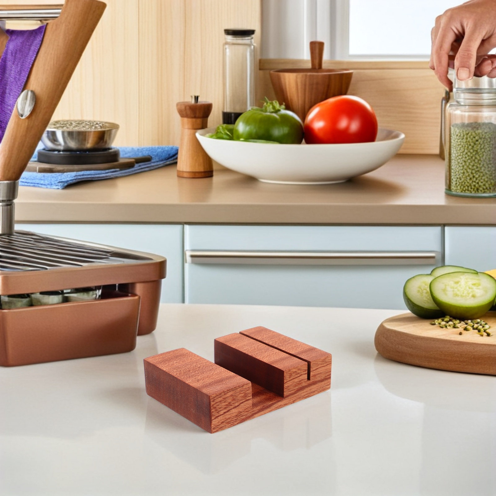 Support autoportant en bois po - Kitchen Baking Sheet Organizer avis et prix