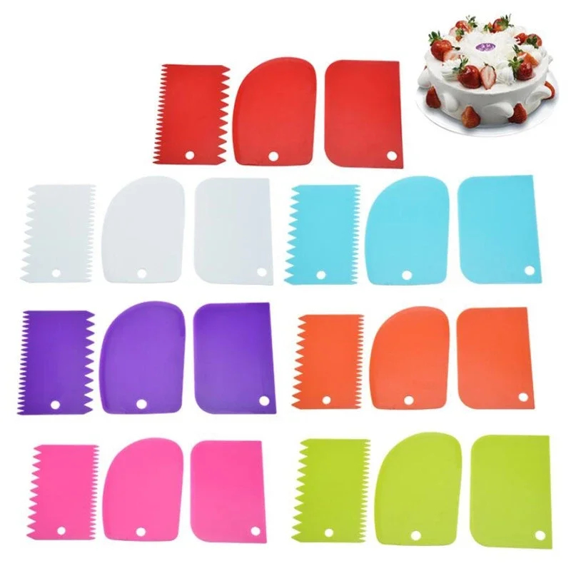 Lot de 3 racloeurs à crème lis - Kitchen Tools For Baking avis et prix