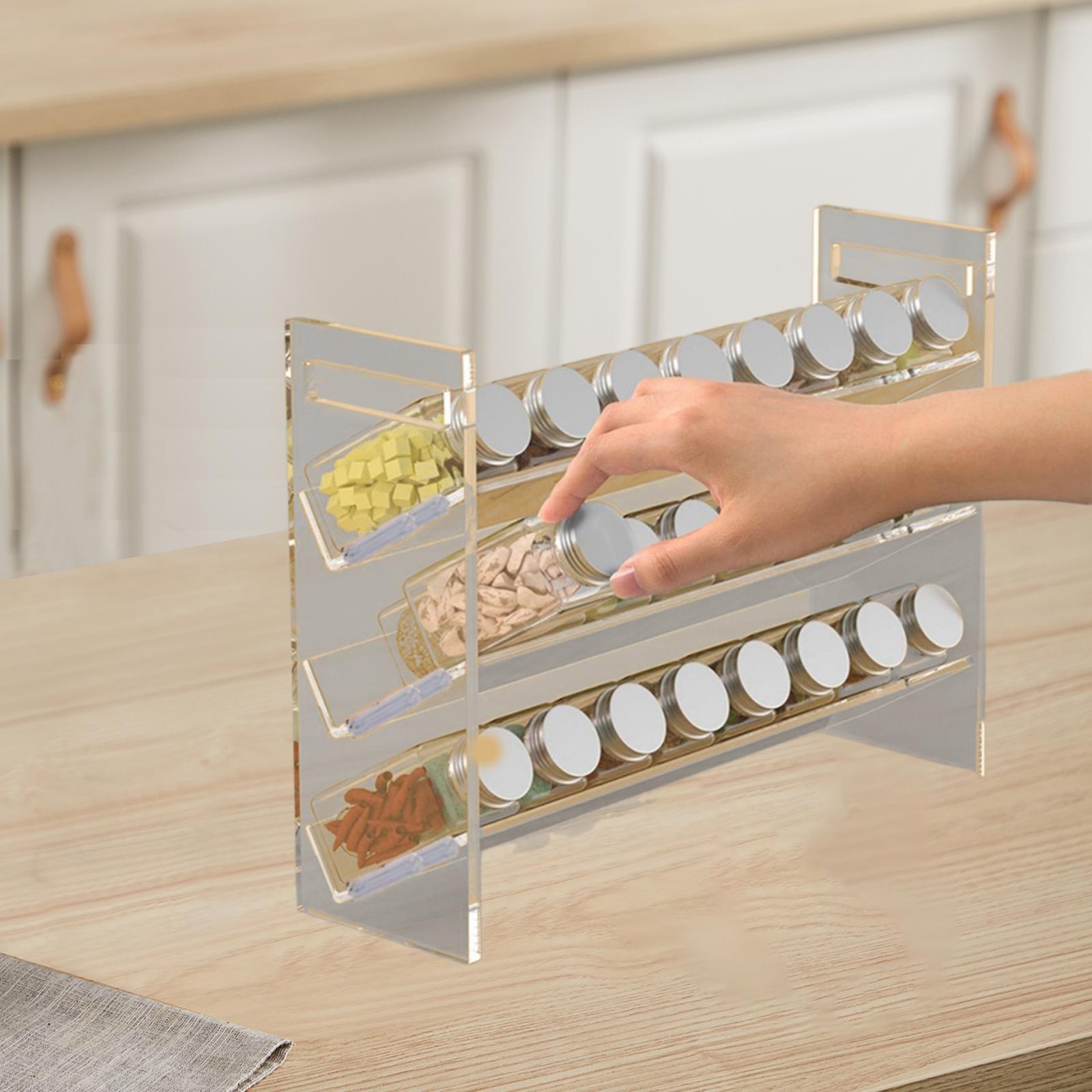 Étagère à épices en acrylique, - Kitchen Cabinet Baking Organizer avis et prix