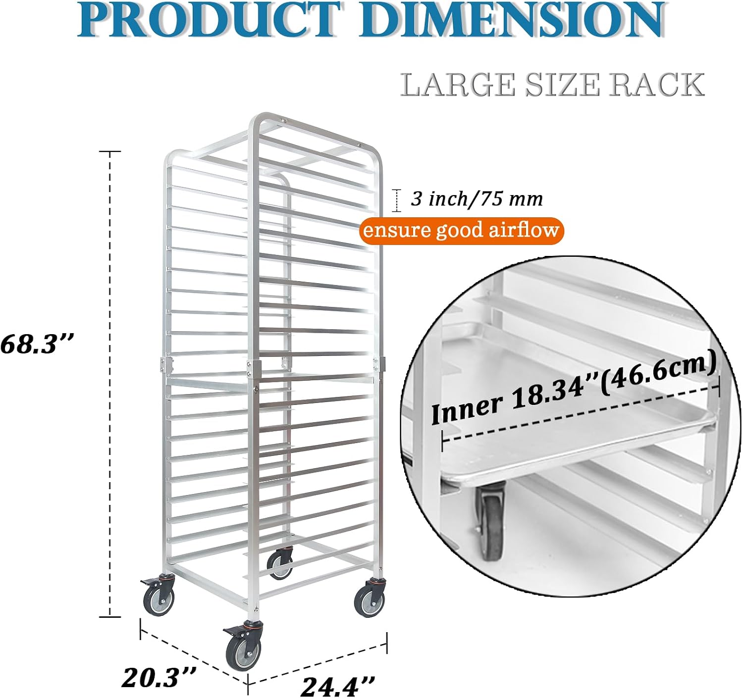 Chariot de refroidissement mob - Kitchen Baking Sheet Organizer avis et prix