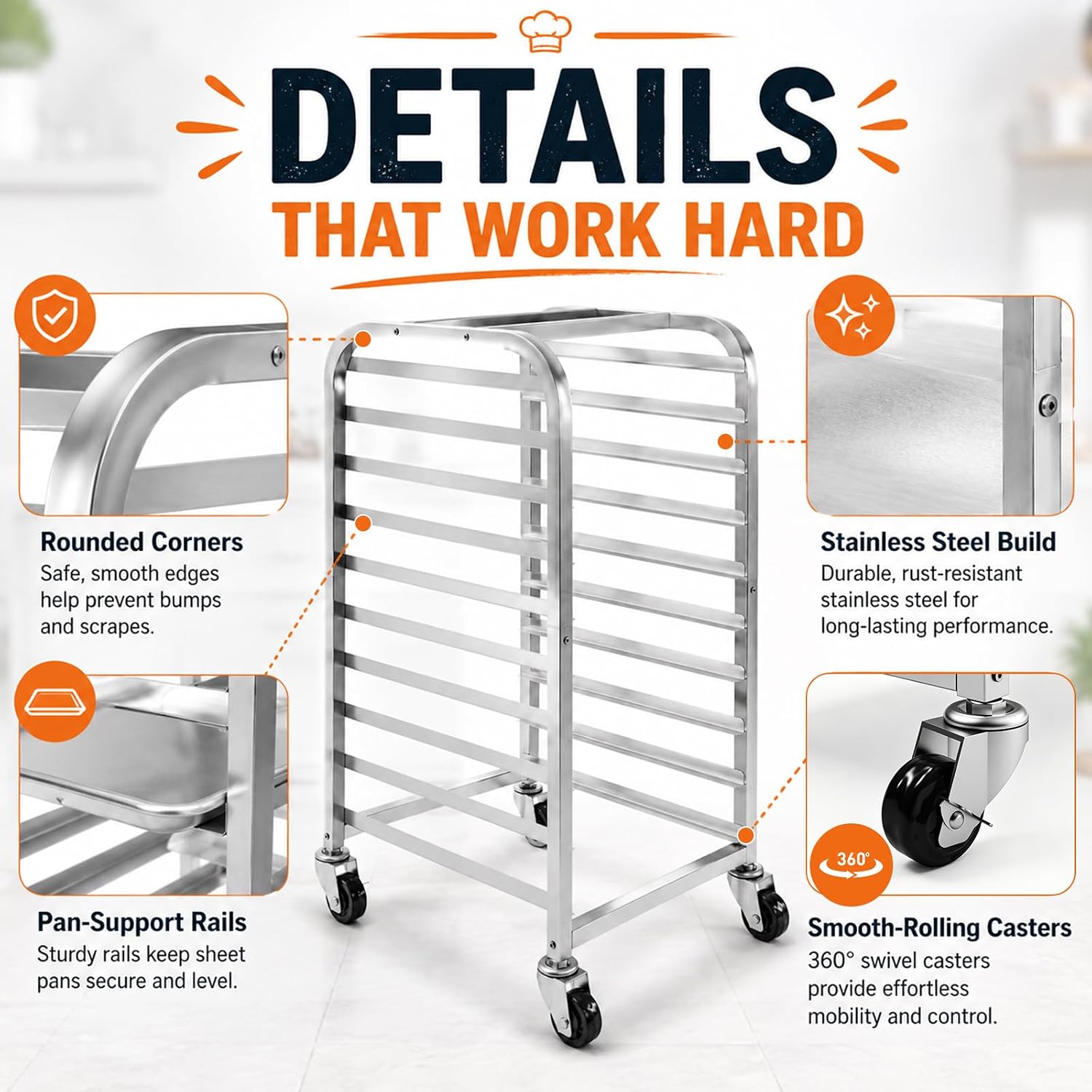 Chariot de refroidissement mob - Kitchen Baking Sheet Organizer avis et prix